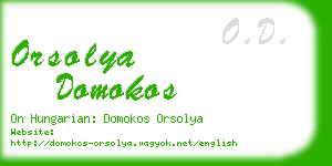 orsolya domokos business card